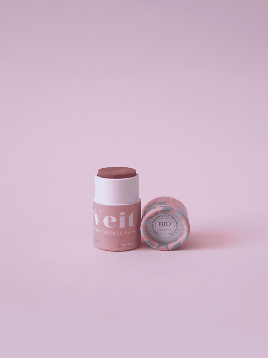 Cherry Tinted Organic Lip Balm 30 SPF for Checks and Lips